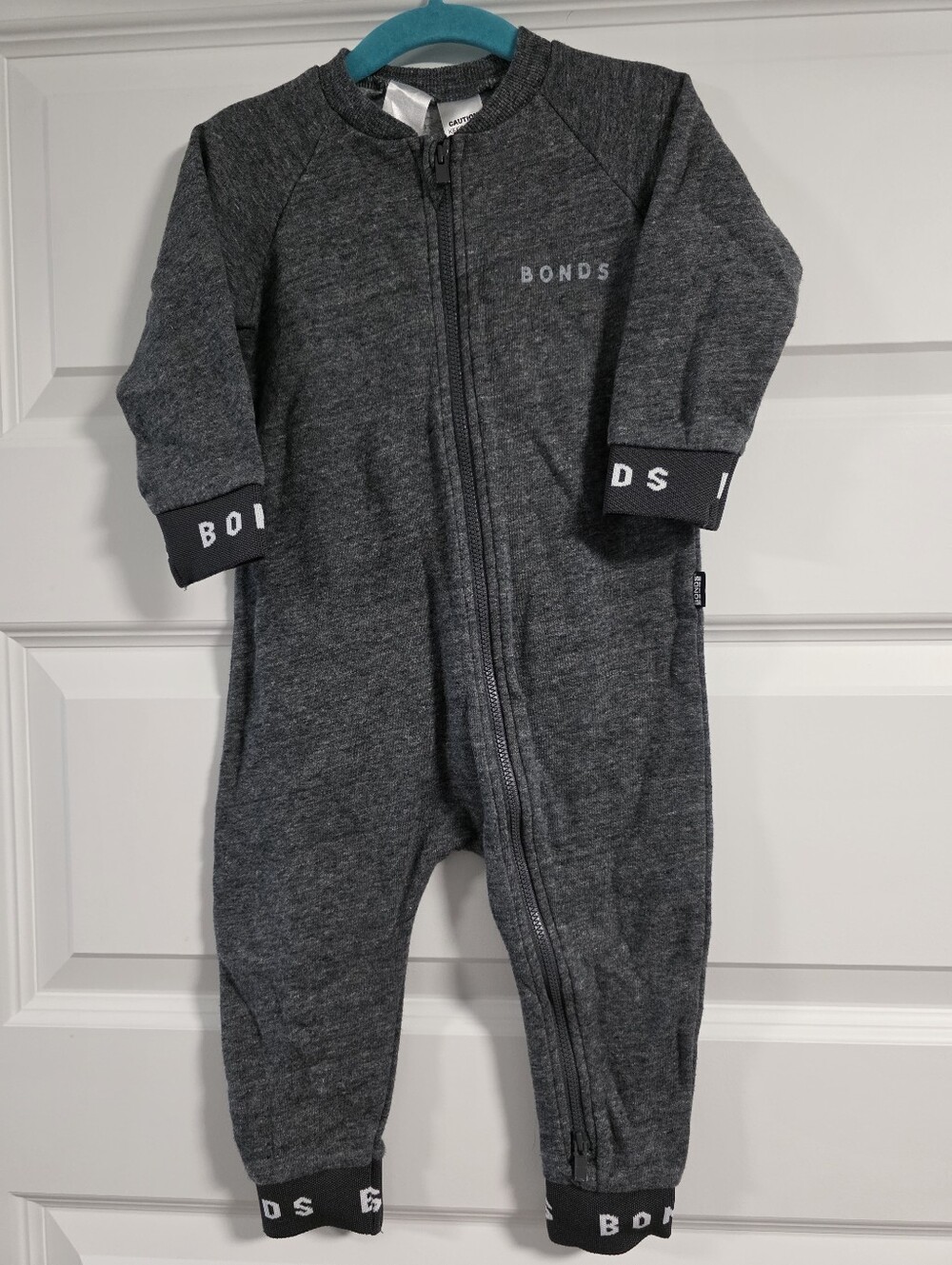 Bonds Heathered Black One Piece Suit